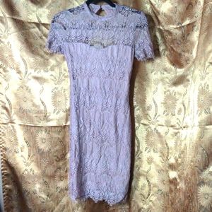 Lacy lavender vintage dress
